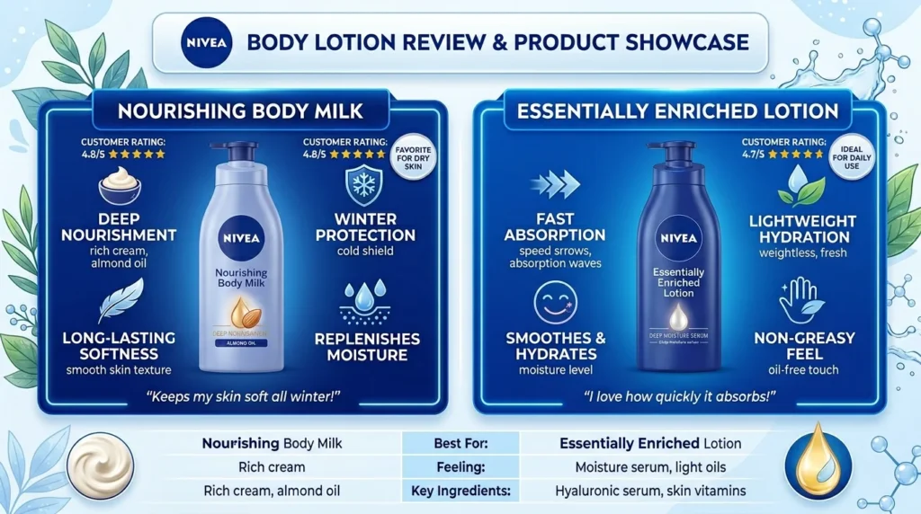Best Nivea Body Lotion for Dry Skin