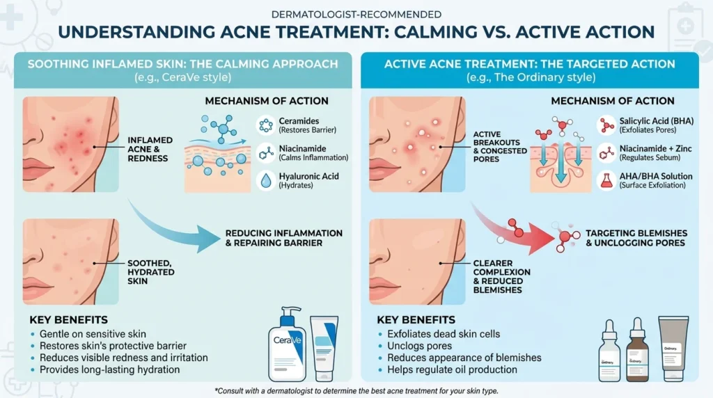 CeraVe vs The Ordinary for Acne and Breakouts