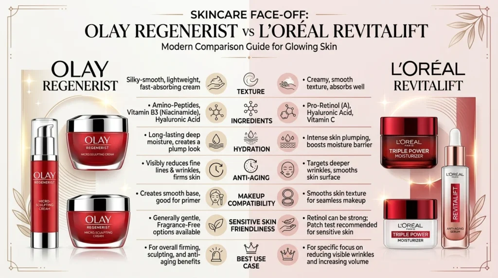 Olay Regenerist vs L’Oréal Revitalift