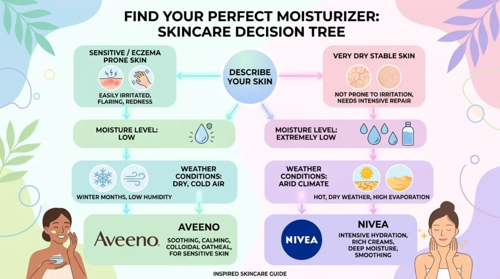 When Should You Choose Aveeno or Nivea